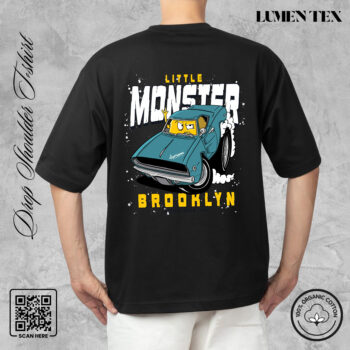 Little Monster - Drop Shoulder Cotton T-shirt