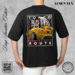 Tokyo Route - Drop Shoulder Cotton T-shirt