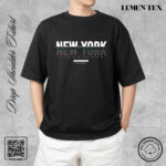 New York - Drop Shoulder Cotton T-shirt