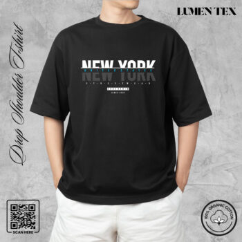 New York - Drop Shoulder Cotton T-shirt