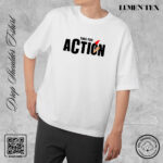 Time for Action - Drop Shoulder Cotton T-shirt