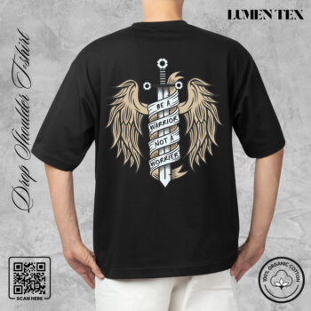 Warrior - Drop Shoulder Cotton T-shirt