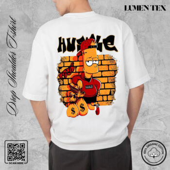 Kush Hustle - Drop Shoulder Cotton T-shirt