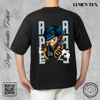 Ape Face - Drop Shoulder Cotton T-shirt