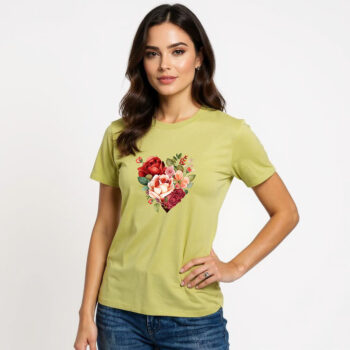 Heart Rose - Cotton T-shirt