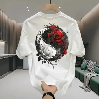 Dragon Circle Beath | Drop Shoulder | Oversized | Cotton T-shirt