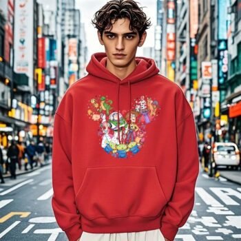 Men’s Mickey Head Graphic Hoodie – Classic Fit | Premium Winter Wear